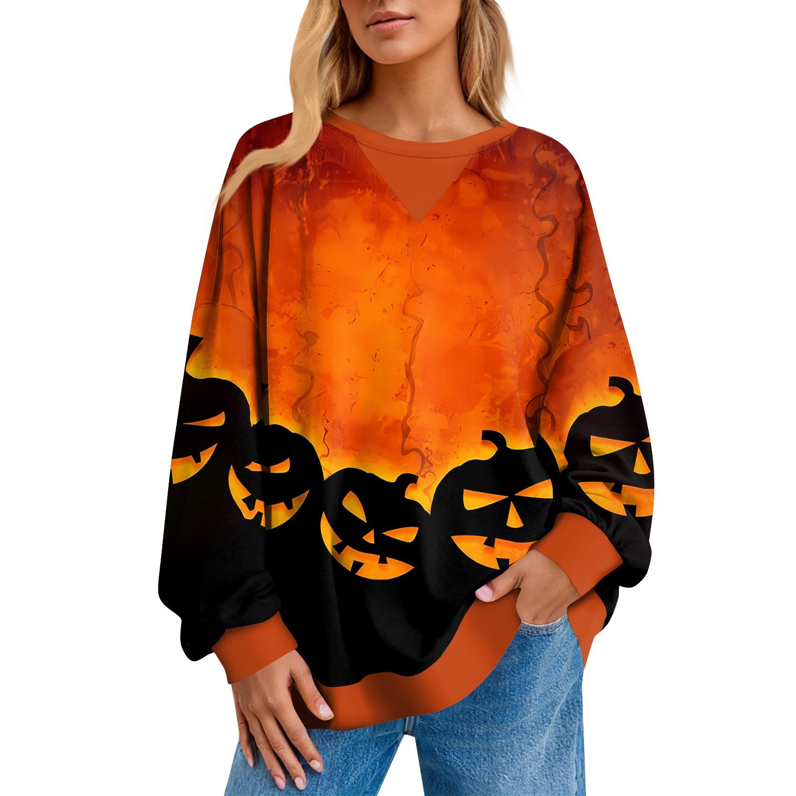 

Жіночий повсякденний пуловер у смужку, сорочка з довгим рукавом, великий світшот XL шафрановий