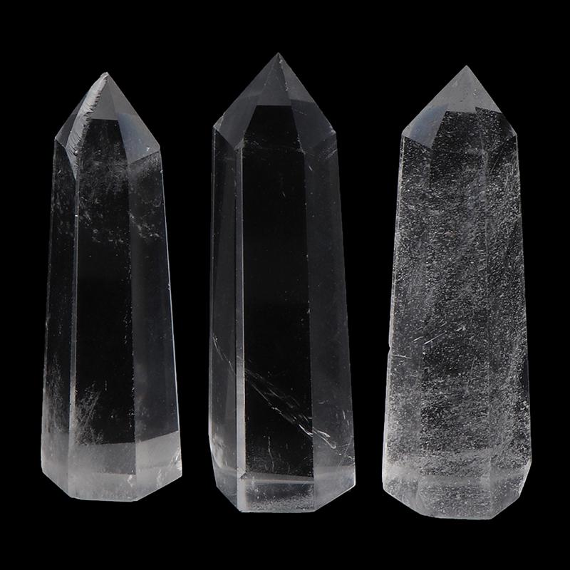 1Pc Clear Quartz Point Natural Wand Specimen Reiki Healing Stone