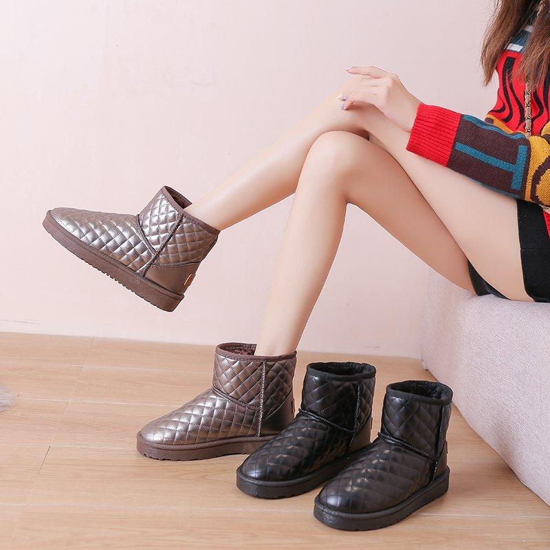 Warm Snow Boots for Women Shoes Woman Comfortable Ankle Boots Women Winter Ladies Shoes New Classic Thickened Fluff Chunky Boots Woman