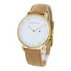 Christian Paul Watch Unisex White Dial White Brown Leather 181CWG4028
