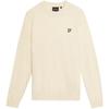 Mens Embroidered Logo Crew Neck Long-Sleeved Sweater Top