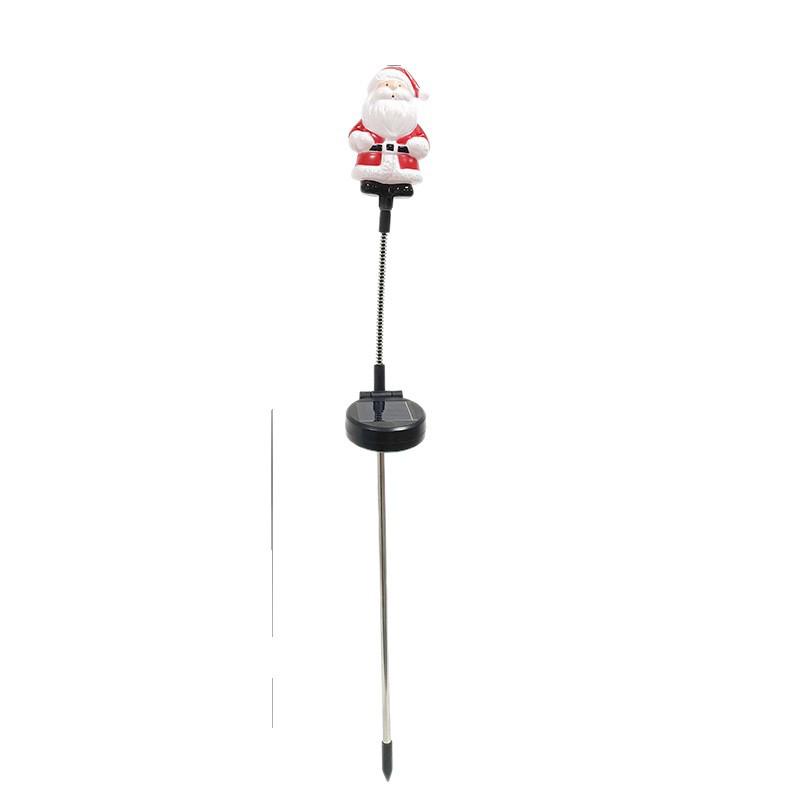 Solar Swinging Gnome Santa Ground Light for Christmas Decorations