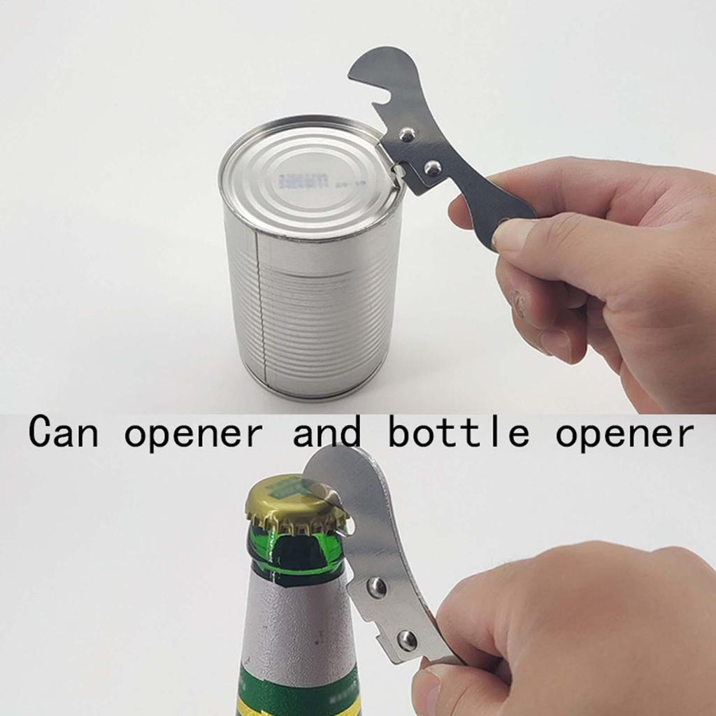 Bottle Opener Stainless Steel Easy Can Opener Portable Hand Tools Kitchen Gadgets For Women Men Seniors Home Restaurant Camping