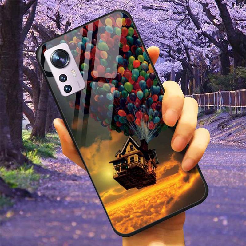 For Xiaomi 12T / 13T Case Tempered Glass SPACE Marble Luxury Hard Back Cover for Xiaomi 13T Pro / 12TPro Bumper for Xiaomi13T