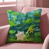 Cartoon Cute  PIKMINS Cushion Cover Multi-Scene Pillow Cover for Home & Car - Reversible, Soft & Durable for Daily Use