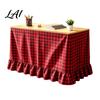 Classroom Desk Cover Gingham Ruffled Table Skirt Cottagecore Teacher Skirt for Classroom Plaid Tablecloth Birthday Wedding Baby Shower Party