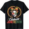 Miss Juneteenth Freedom Black American African Girl T-Shirt