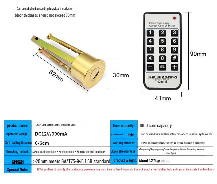 Elektrische Steuerung Leises Eisenschloss für Mietshaus-Türen