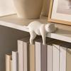 3D Printed Cat Model, Lying Cat Figurine Desk Edge Hanging, Resin Matte Texture Desktop Ornament, Creative Gift for Cat Lovers