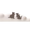 Stainless Steel Asymmetrical Tom and Jerry Women's Earrings
