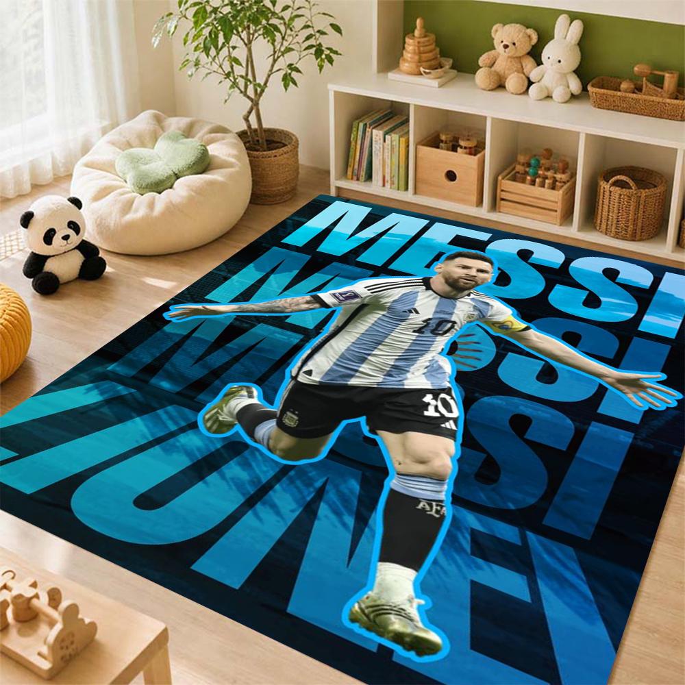 Messi Champion Carpet Floor Mats Printing Art Office Chair Cushion Bathroom Mat