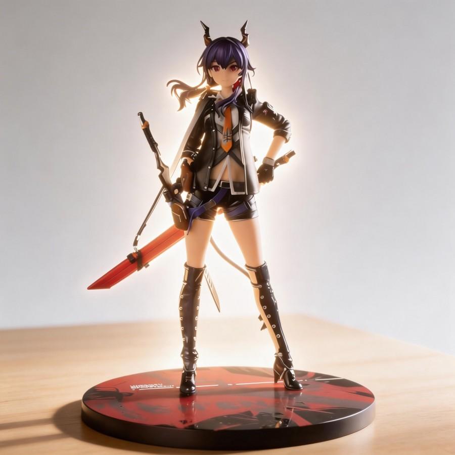 Anime Arknights Chen Action Figure Collectible Model Toy 26cm, High Quality, Detailed Craftsmanship