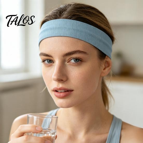 Breathable Yoga Headband Non-slip Sports for Men Women, Headband, Moisture Hair Accessories Intense Exercise Wicking Elastic Sweatband Running Fitness