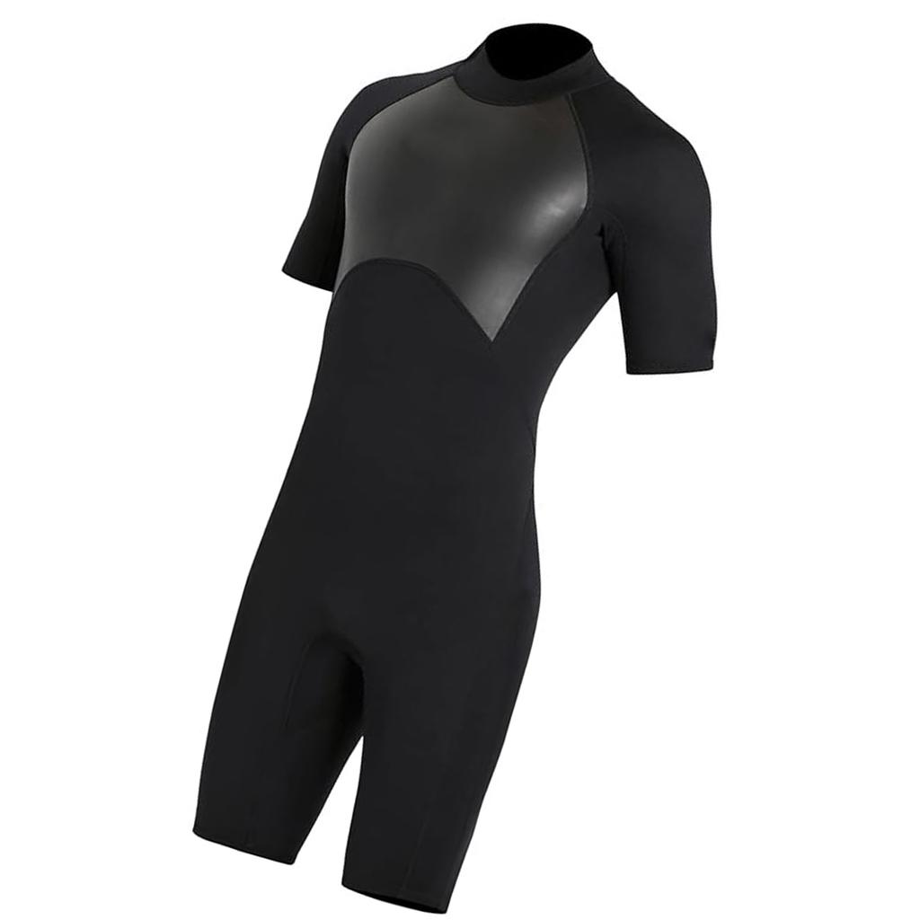 Men s Wetsuit Shorty 2mm Neoprene Full Body Diving Suits for Scuba Diving Surfing Swimming Water Sports Men Black XL