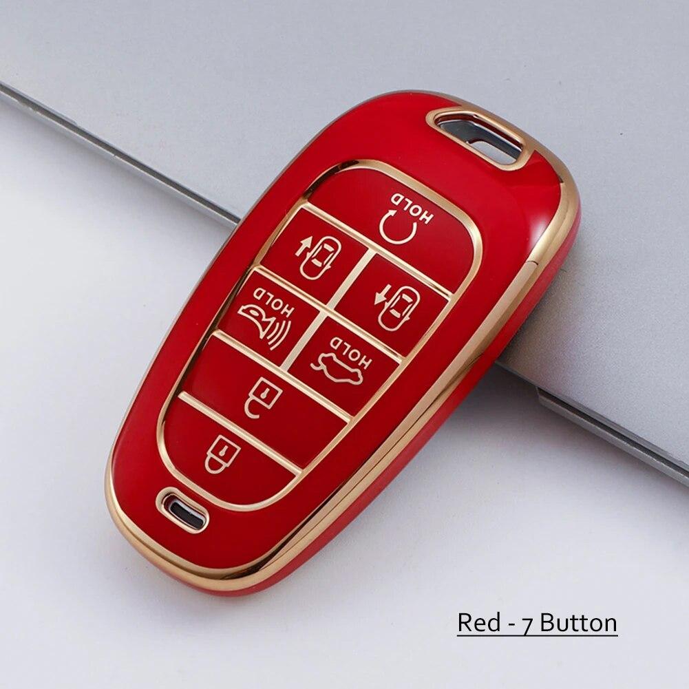 Husa pentru chei auto din Tpu pentru Hyundai 5 7 butoane Sonata Sel Ev 6 Ev 8 IONIQ 5 NEXO Tucson Sonata Grandeur Sonata Limited