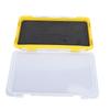 Fishing Jig Box Waterproof Plastic Slim Foam Insert Fishing Hook Storage Organizer Box Yellow for Lure Fishing