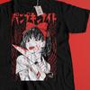 Anime T-Shirt, Horror Pumpkin Girl Graphic Tee, Japanese Manga Streetwear