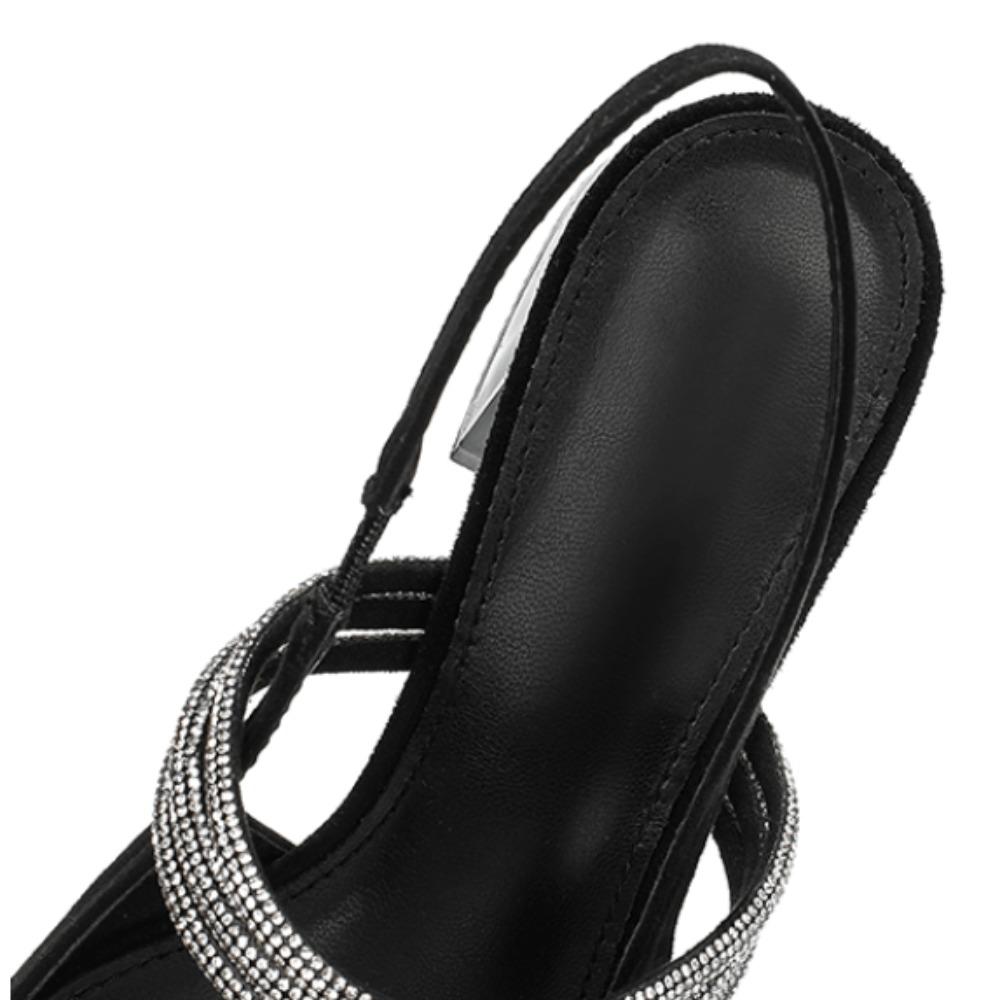 Women's Summer Sandals Pointed Head Sandals Summer 2025 New Daily Commuting Thick Heel Bag Head Women's Sandals