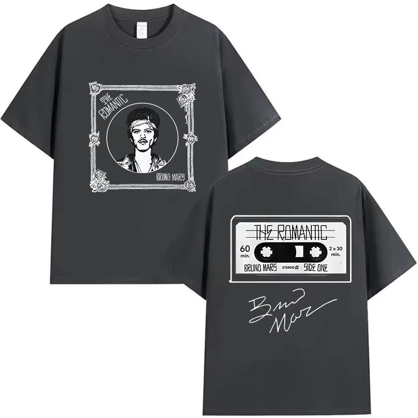 Bruno Mars RoUnisextic Journey 2026 Edition Printed TShirt Unisexs Casual Fashion Cotton ShortSleeved TShirt M