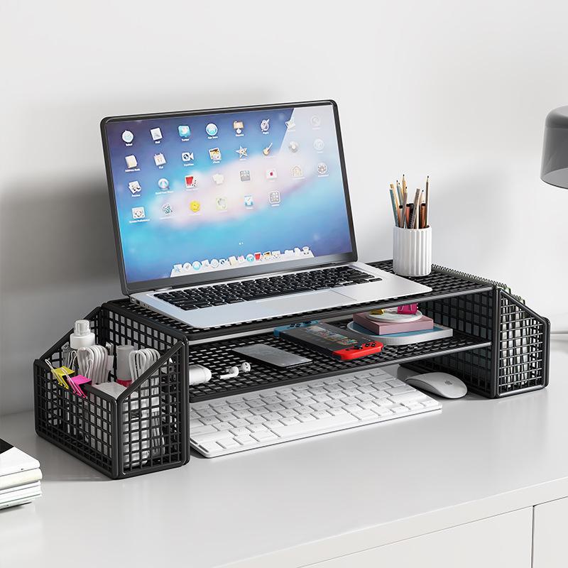 Schmiedeeiserner Ständer zur Laptop-Kühlung und Monitor-Höhenverstellung