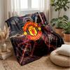 Manchester United Theme Blanket Soft Flannel Blanket Plush Throw Blanket Cozy Sofa Bed Blanket for Home Decor