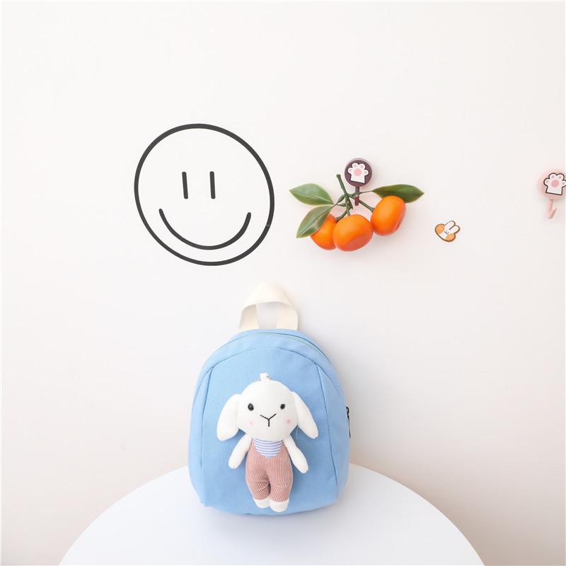 Cute White Belt Pants Cow Rabbit Cat Plush Toy Decoration Children Backpack