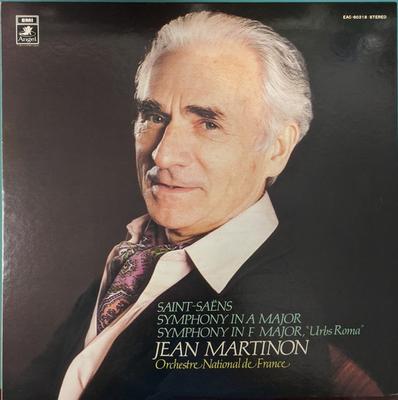 Disc LP SAINT-SAËNS, ORCHESTRE NATIONAL DE - Simfonia în La / Simfonia în Fa "Urbs EAC80218 ANGEL - Japonia Clasică Folosit