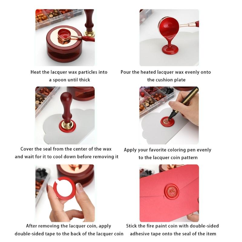 Wax Seal Stamp Set 24 Color Wax Seal Beads for Appreciation Cards, Gift Wrap, Sealing Envelope, Package Decorations