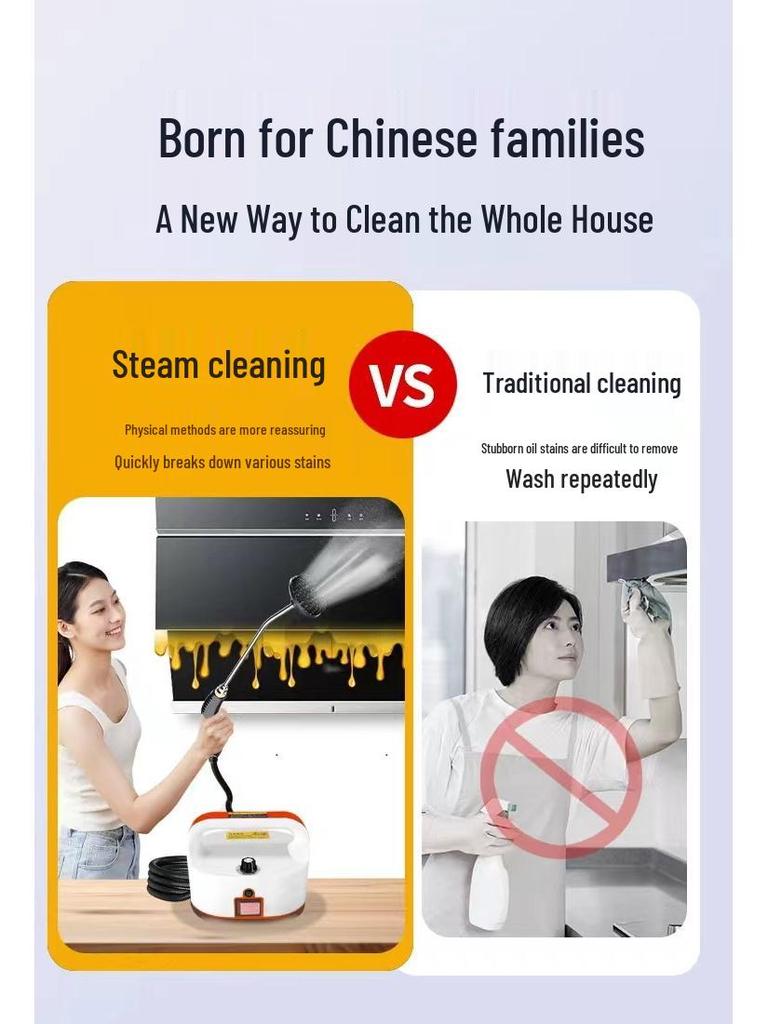 4.5BAR 6-Level Adjustable High-Temp High-Pressure Steam Cleaner