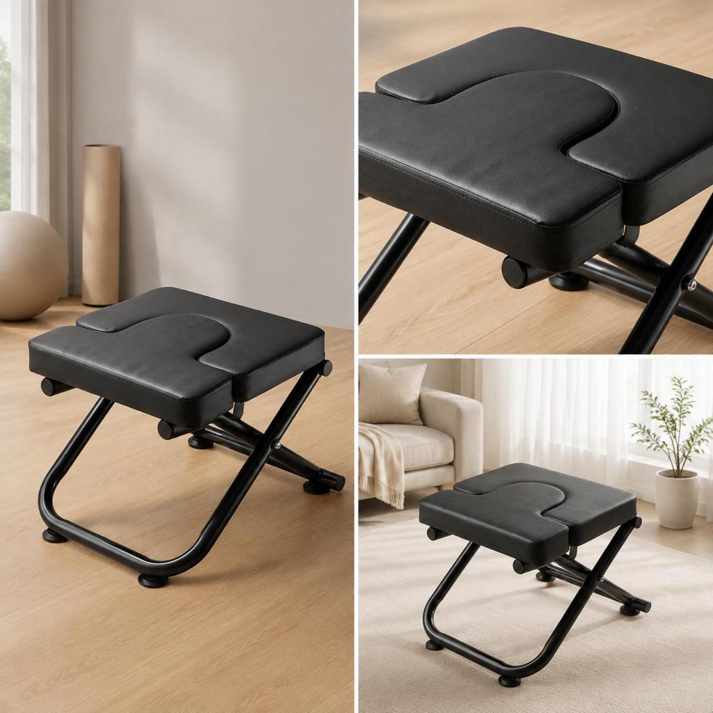 Inversion Stool Comfortable Furniture Non-Slip for Yogis, Fitness Enthusiasts