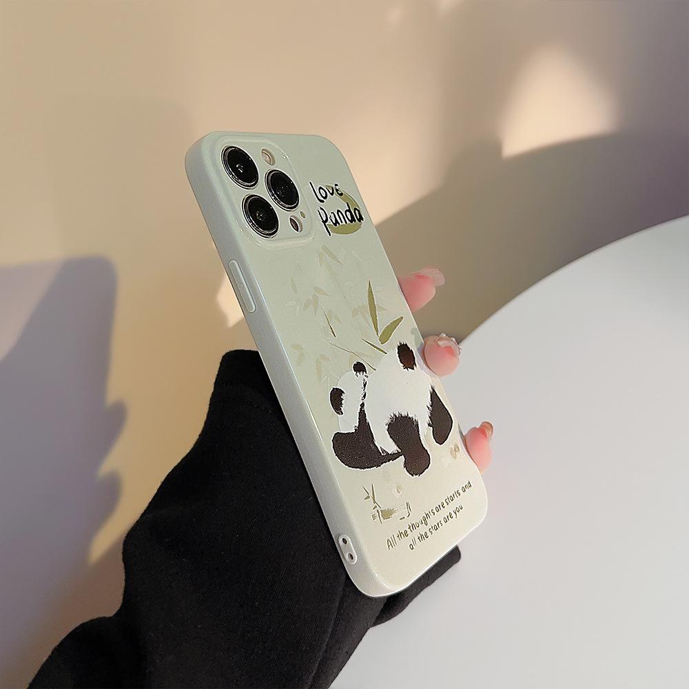 Panda for IPhone16 for Apple Phone Case 17 Italy 14pro Silicone 12 for 15pro Max Guochao 13