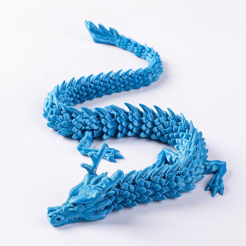 3D Printed Dragon Toy Ornament - Creative Handicraft Gift Figure
