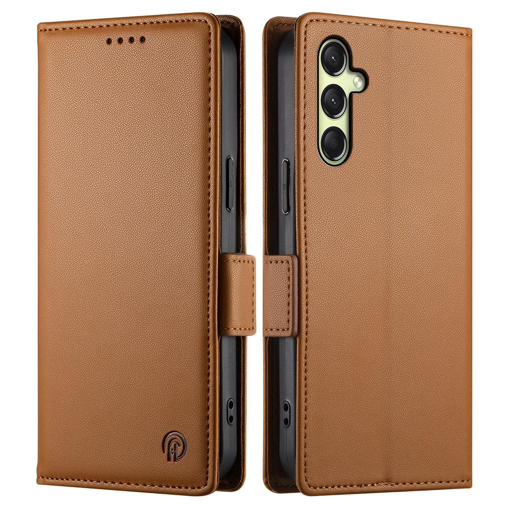 

DF-010 Для Samsung Galaxy A36 5G Чохол-підставка PU шкіра Гаманець Чохол для телефону Brown