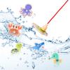 Montessori Wooden Fishing Toys For Children Magnetic Marine Life Cognition Fish Games Parent-Child Interactive Educational Toy