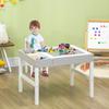 Kids Table And Chair Set With Storage Space Grey