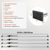 Cargo Bar, Ratcheting Cargo Bar Adjustable from 89" to 104", Heavy-duty Steel Cargo Stabilizer Bar with 309 lbs Capacity, Truck Bed Load Bar for