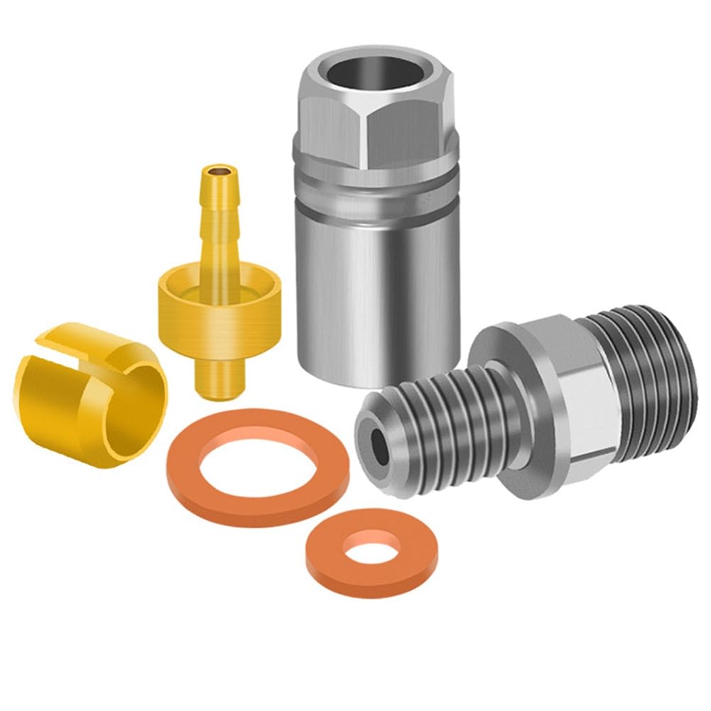 

Weuareod Universal Hope Hose Connector Set Olive Head 5 Wire Caliper жёлтый