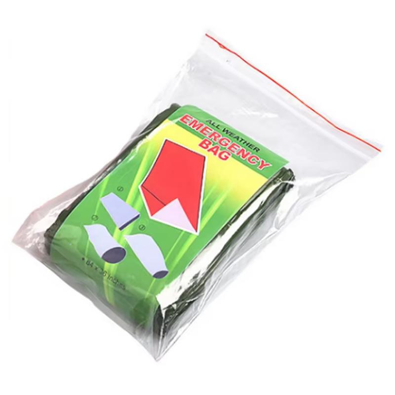 Acil Durum Uyku Tulumu Ultra Su Geçirmez Mylar Termal Battaniyeler Hafif Hayatta Kalma Uyku Tulumu Kamp Yürüyüş İçin Sıcak Tutar