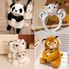 Plush Tiger Children Backpack With Hand Puppet For Early Education And Parenting Play