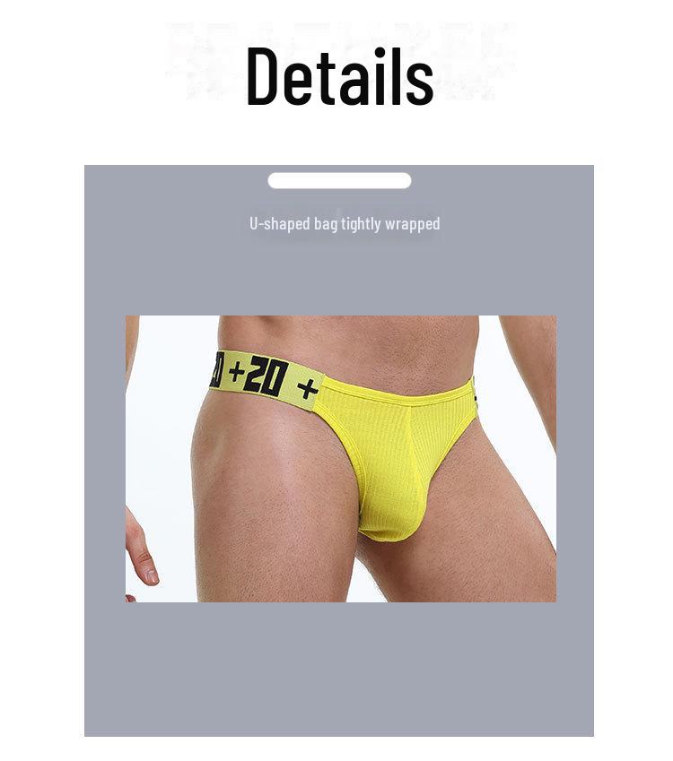 Men's Seamless Low Waist Breathable Thong - European & American Style