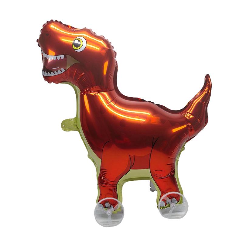 4D Cartoon Foil Balloons Elephant Stand Walking Balloon With Wheel For Kids Birthday Party Decoration Baby Shower