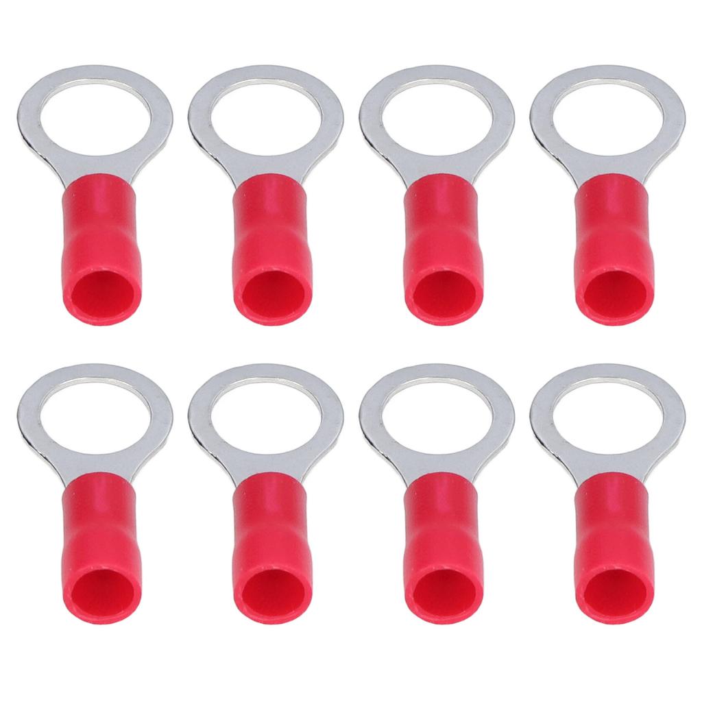 100Pcs Ring Terminal AWG12‑10 Insulated Crimp Wire Connector Set Kit for Equipment