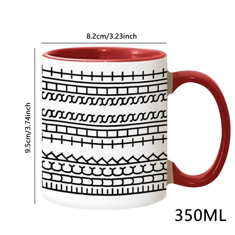 Ceramic Cup Microwave-Safe Coffee Mug Drinking Cup Desktop Ornament for School Study Living Room Daily Use Birthday Kitchen Home