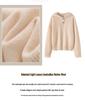 Women's Pure Wool Hooded Sweater - Thick, Loose, Casual Base Layer for Autumn/Winter