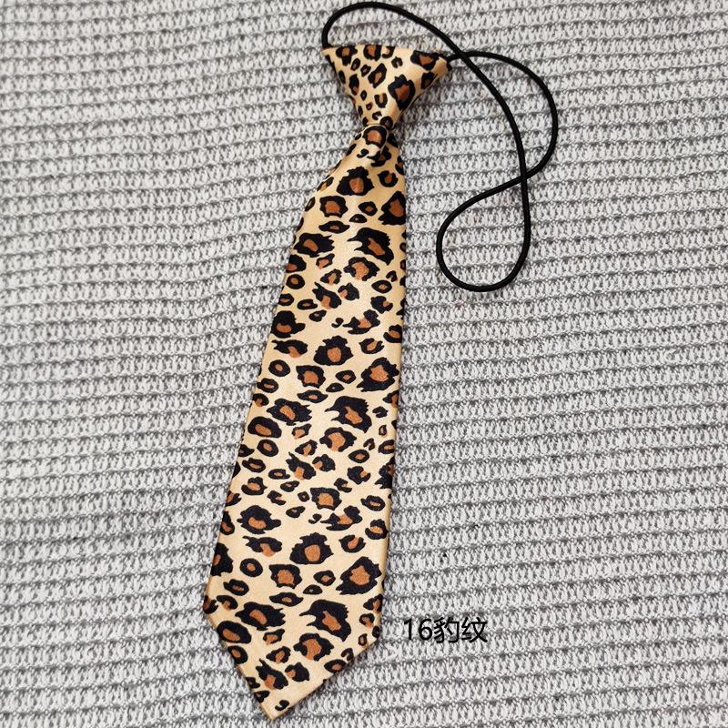 Copii Adult Satin Lucios Imprimat Dungat Buline Fără Nod Cravată Pulover Festival Recuzită Fotografie Val