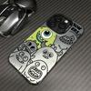 Cartoon Monster iPhone Case for iPhone 12 Pro Max To 17 - Silver, Multiple Colors Available