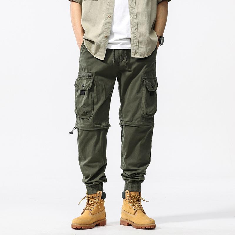 Summer overalls loose casual trousers tied feet trendy brand men's high-end men's pants