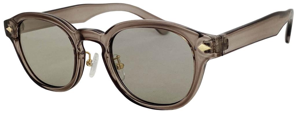 Az Boston Blocks Over of UV Light Color Clear Gray Smoke [FaceTrick Label] Sunglasses, 99.9% Rays, Sunglasses, Frame/light Lenses, AZ2115-11