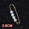10 Pcs Fashion Pearls Brooch Cardigan Collar Brooch Clip Artificial Pearls Brooch Fashion Sweater Shawl Clip Enduring