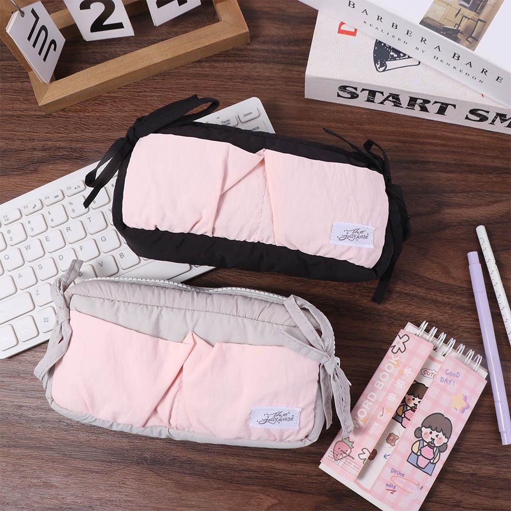 Bowknot Korean Pencil Case Desktop Storage Ins Pencil Pouch Y2K Bow Stationery Bag  Children